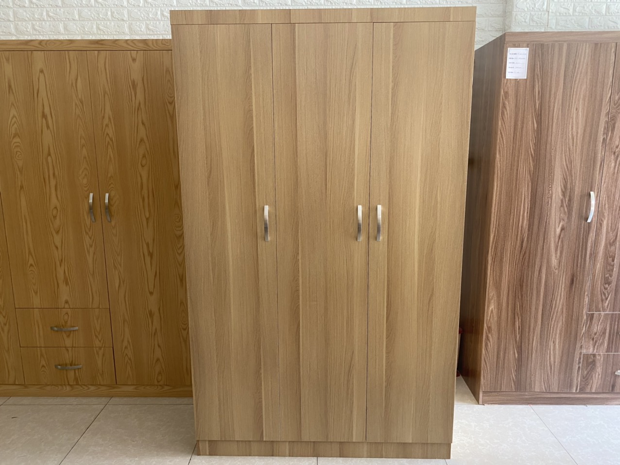 Tủ áo MDF Melamine óc chó